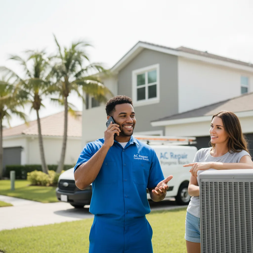 AC Repair Pompano Beach customer support in Holiday